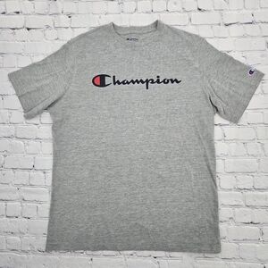 Champion Gray Men's T-Shirt SIZE:LARGE